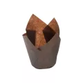 Caissette Tulipcup marron 110x110x60 35Ø